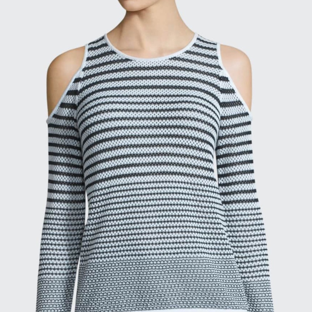 Rag and Bone Jean Quinn size small cold shoulder open knit sweater